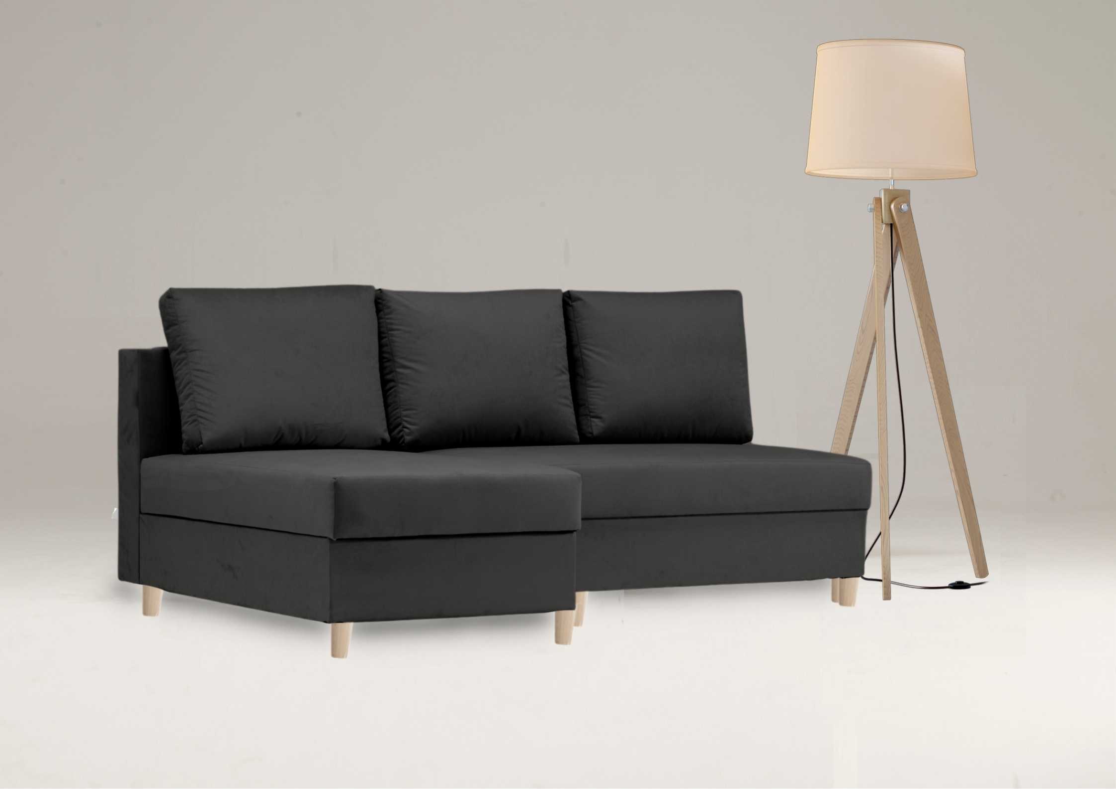 Czarny narożnik skandynawski